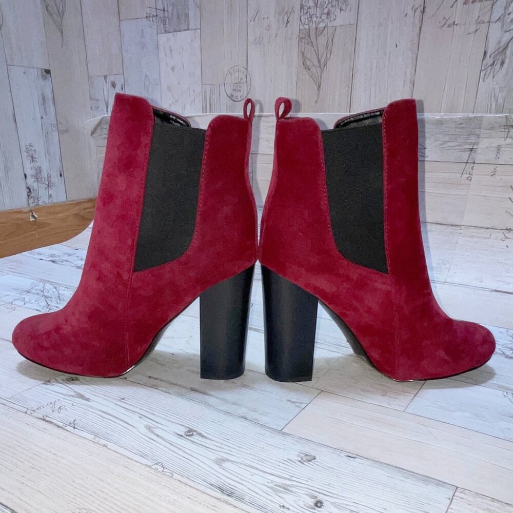 Guilty Soles Rosalie Burgundy Bootie - Picture 3 of 5